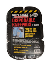 10122 Soft Knees 6" x 9" Disposable Protective Safety Knee Pads 2 Pair Pack