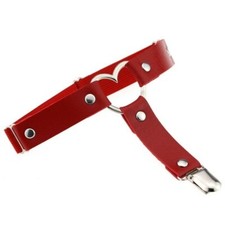 Punk Jambe Anneau Ceinture Jarretière Cuir Synthétique Harajuku Rock en Forme de