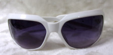 Handmade Victoria's Secret Square White with Silver Logo Sunglasses 66-18-114