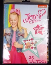 JoJo Siwa 25 temporary tattoos pack Made USA Savvi