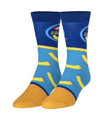 New Kraft Macaroni & Cheese Novelty Funny Crew Foodie Socks Mens Sock 6-12