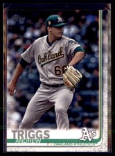 2019 Topps  Andrew Triggs Oakland Athletics #565  5 Card Lot