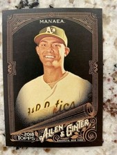 2018 TOPPS ALLEN GINTER X BASEBALL BASE CARD OAKLAND ATHLETICS SEAN MANAEA #27