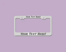 ENGRAVED Water-Resistant License Plate Cover - Fade and Proof Finish