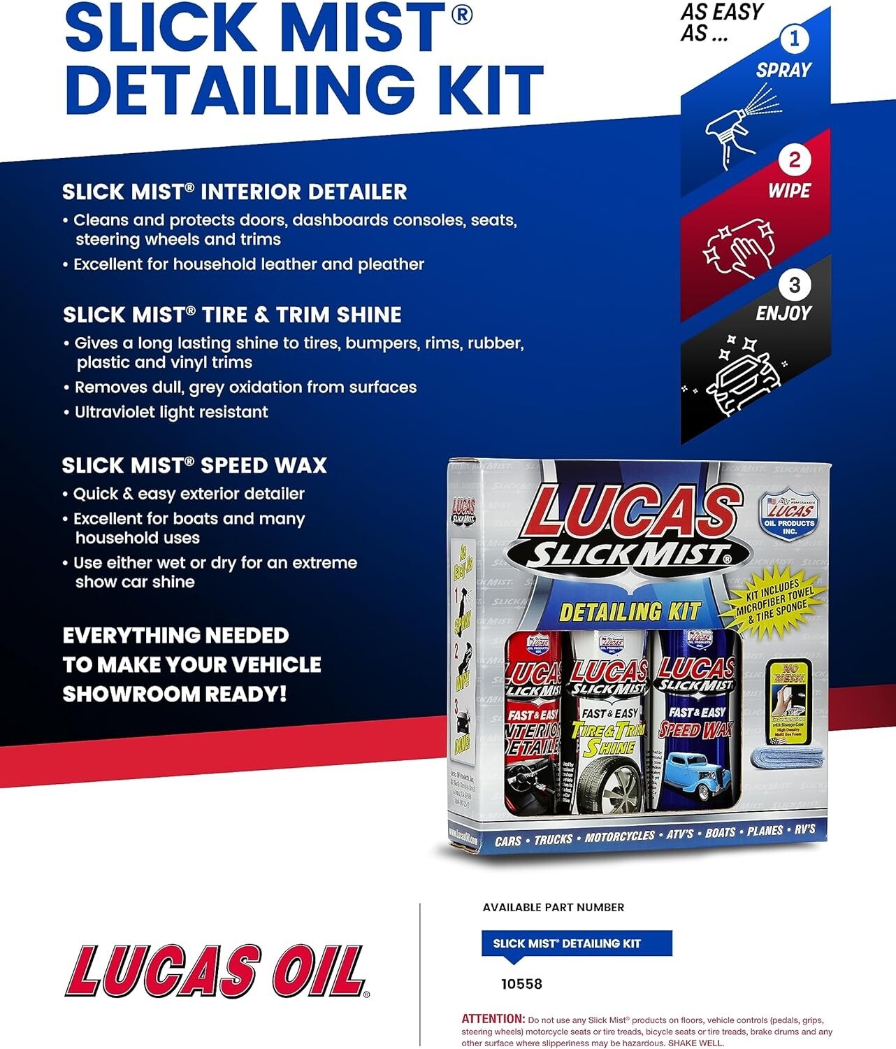 Lucas Oil 10558 Detailing kit