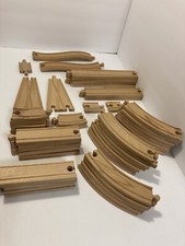 49 Piece wooden Train Track Variety Lot Railway Set Thomas  Friends Brio