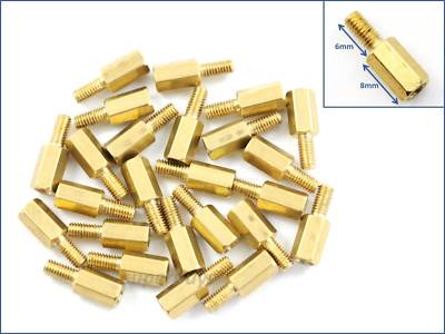 M2.5 Standoff Kit 300Pcs M2/M3 Hex Head Copper Pillar Brass Standoff Spacer Screws Threaded Pillar Male/Female PCB Circuit Board Stand Off Kit Brass Motherboard Standoffs