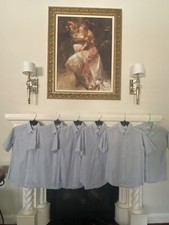 Boys Oxford stripe buttom dowm elderwear uniform shirts size 16 lot of 6