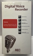 REC Digital Voice Recorder - Recorded in WMA/MP3 Format New Sealed see pictures!