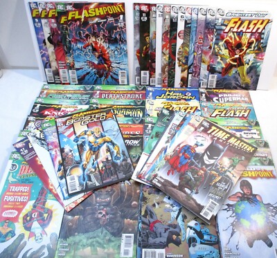 Flashpoint #1-5 + All Tie Ins Complete 87 Comics Set /See List/- DC Comics 2011