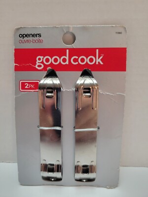 Good Cook Set of 2  Bottle/Can Openers Metal - NEW