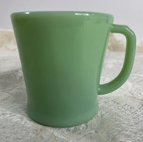 Jadeite Fire-King Oven Ware D Handle Mug Vintage USA