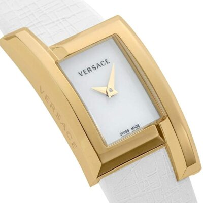 NEW Versace VELU00219 Greca Icon Swiss Gold Tone White  display picture 1