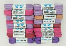 Derby Laces 72" Waxed Skate Lace DerbyLaces Purple Pink