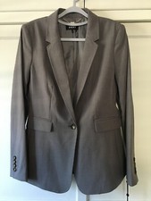 DKNY Women's One-button Blazer Jacket Gray Size 6 NWT 119