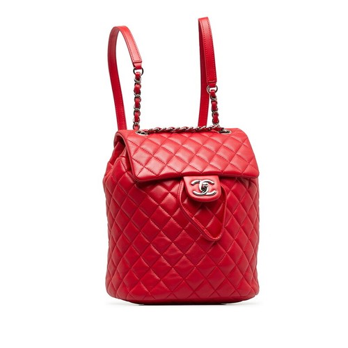 CHANEL Matrasse COCO Mark SilverMetal Chain Backpack Rucksack Damen 【Gebraucht】 - Bild 2 von 10