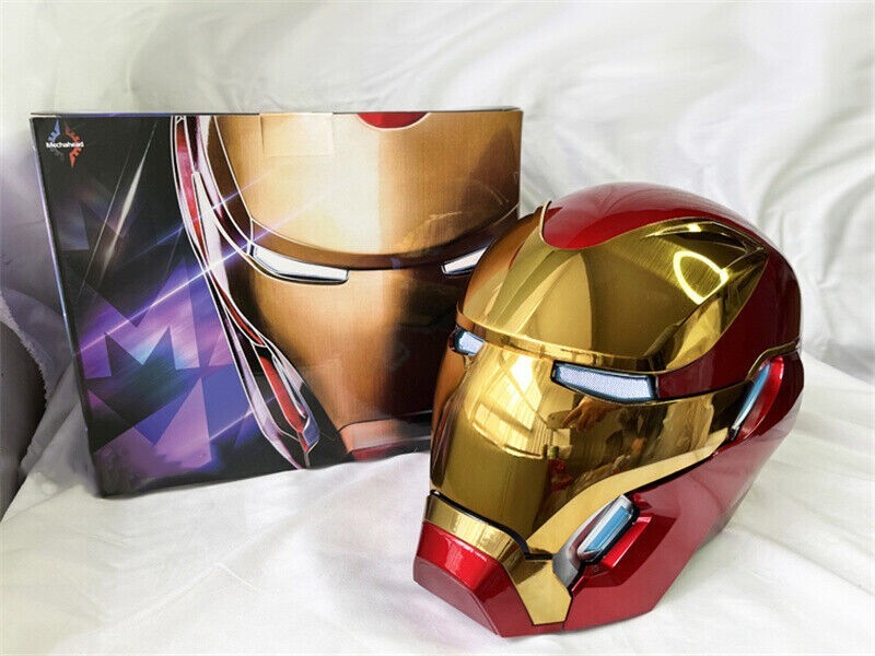 Iron Man MK50 Helmet 1/1 Wearable Voice-command Cosplay Mask Gold