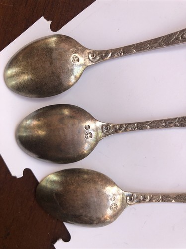 3 VINTAGE EUROPEAN 800 SILVER SPOON 3471 - Picture 4 of 5