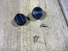 VINTAGE BIKE BICYCLE BLACK TOE CLIPS BUTTONS TOECLIP BUTTON STRAPS WELLGO NOS