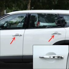 8X ABS Chrome Car door Handle Cover Trim For Nissan Rogue 2021-2023