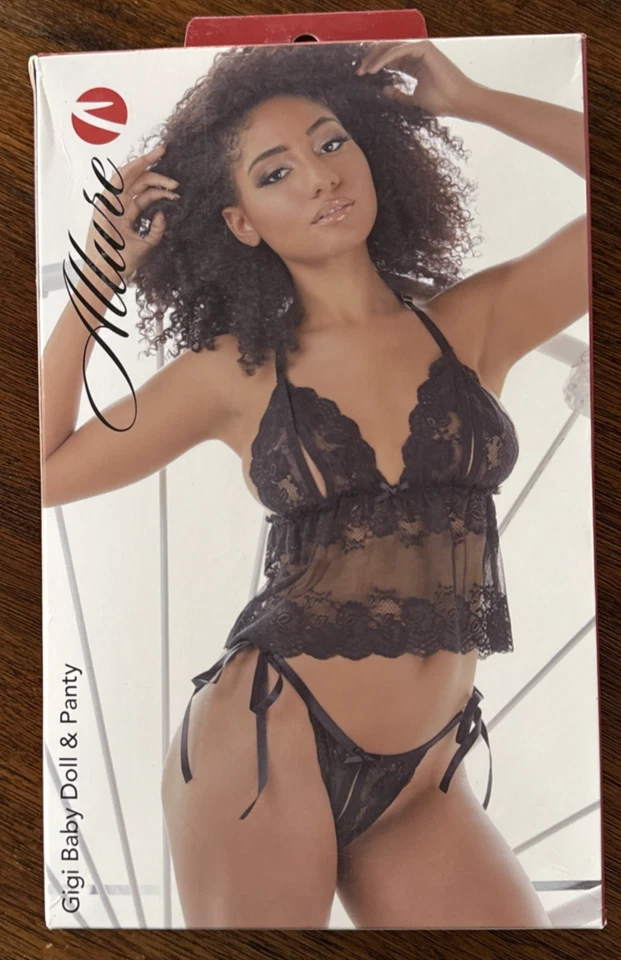 Allure белье Gigi Baby кукла и трусики - 17-4062B - черный - женский размер L/XL - Изображение 4 из 4