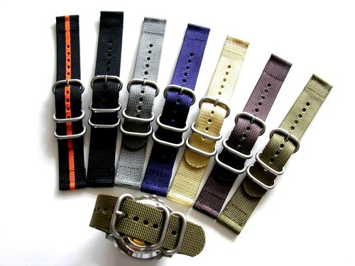 NATO ® 2pc Ballistic Nylon Military g10 sport UTC watch band strap IW SUISSE USA - Picture 8 of 12