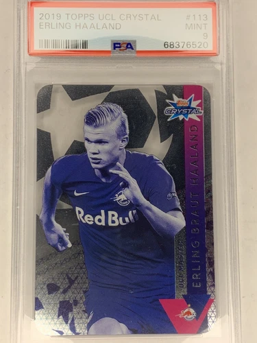 ERLING HAALAND 2019 Topps UCL Crystal #113 RC Rookie PSA 9 MINT FC Salzburg