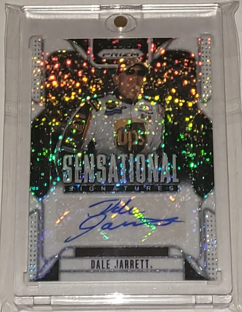 2025 NASCAR PANINI PRIZM WHITE SPARKLE AUTO 1/1 DALE JARRETT NATIONAL TREASURES