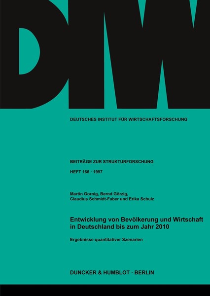 Entwicklung Von BevöLkerung Und Wirtschaft In Deutschland Bis Zum Jahr 2010. Cla-image