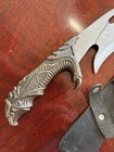 Fantasy Fixed Blade Knife Ornate Eagle Handle Decorative Blade Sheath Included — photo 4