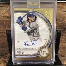 2025 Topps Five Star Autographs Bobby Witt Jr #FSA-BWJ 29/99 Auto Royals