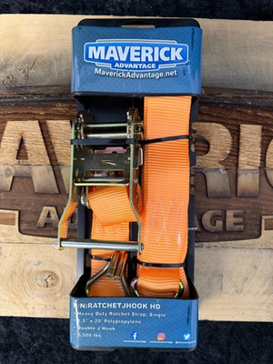 #ad Heavy Duty Ratchet Tie Down Strap w J Hooks 20 Ft.X1.5quot; 1500lbs Weather Resist. $11.50