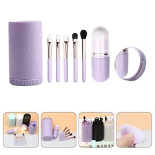 Professional Portable Travel Makeup Brushes Set With Mirror Cosmetic Brush Kit
