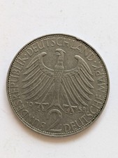 Germany two 2 Deutsche Mark 1958 Max Planck