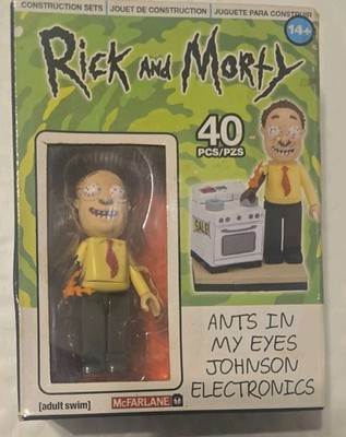 McFarlane Rick and Morty Ants in My Eyes Johnson Electronics Construction Set