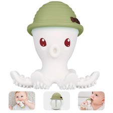 Mombella Octopus Teether for Babies 3 Months Up, Soft Silicone Infant Teethin...