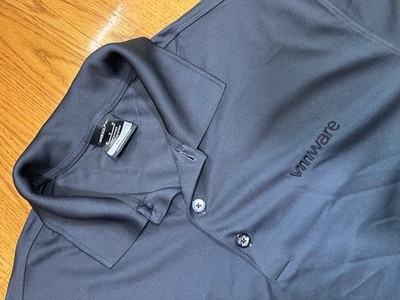 VMWARE logo POLO SHIRT Mens Medium Nike Gray DriFit Virtualization Certified MD