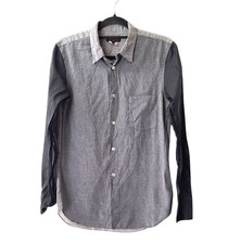 Comme Des Garcons Men's Shirt Gray with Black Sleeves size S Japan