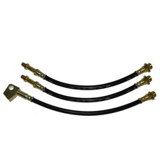 Rubber Brake Hose Kit Front Disc Brakes 1972-74 Charger Satellite Roadrunner 3pc Rubber Brake Hose Kit Front Disc Brakes 1972-74 Charger Satellite Roadrunner 3pc