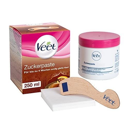 Pâte de sucre épilation Veet Pure vanille pour une peau lisse 4 semaines