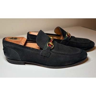 Men\'s Black Gucci Loafers size 8.5 Black Leather 1953 Horsebit Loafer | GUCCI® US main image 2