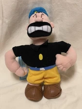 Stuffins 1999 Brutus Popeye the Sailor Villain Bluto Plush Soft Toy Stuffed CVS