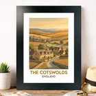 The Cotswolds, England Travel Poster Giclee Art Print 90-2