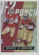 2018 Panini Absolute One Two Punch Jimmy Garoppolo Marquise Goodwin #OTP-JM 0g4