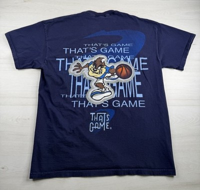 Vtg Looney Tunes Taz Basketball Shirt ''That's Game'' 1997 90s USA Made Mens L