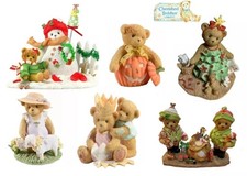 CHERISHED TEDDIES by ENESCO, HAND PAINTED, STONE RESIN, TEDDY BEAR FIGURINES