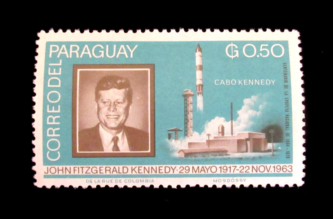 Paraguay Stamp Scott 891 John Kennedy Rocket Launch 50c 1963 Mint MLH