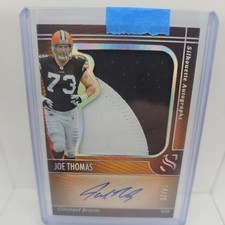 Joe Thomas 2025 Panini NFL Silhouette Patch Auto /25 Cleveland Browns #SA-JTS