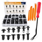 - Grc-33 240Pcs Bumper Retainer Clips Car Plastic Rivets Fasteners Push Retai.