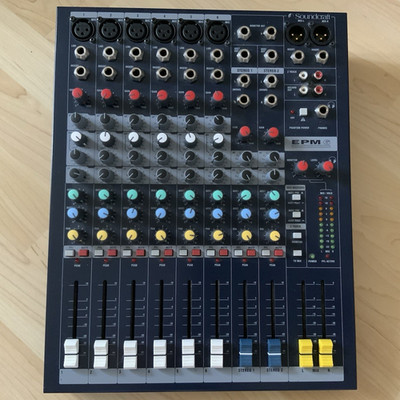 Soundcraft EPM6 Mischpult 6-Kanal 2-Bus Desktop mit Phantom, PFL